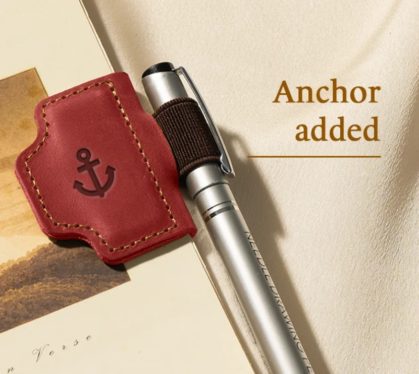 BygoneMark - LAST DAY 70% OFF - Personalized Magnetic Leather Pen Holder Bookmark