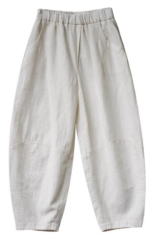 Summer Loose Cotton Linen Pants Women Casual Trousers