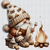 (Multi-Style) Coffee Gnome-11CT Stamped Cross Stitch 40*40cm