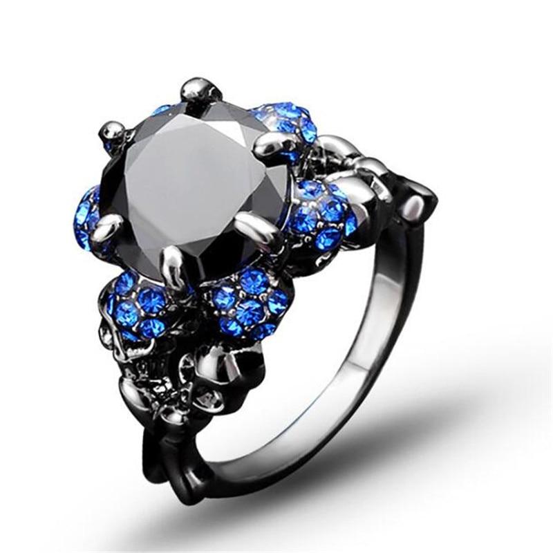 Crystal Eye & Skull Ring