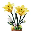 Artificial Flower Building Blocks for Adults Women for Home Office Decor (Lily)
