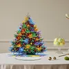 Neon Christmas Tree Diamond Dot Painting Ornament DIY Double Sided Acrylic