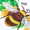 DIY Diamond Painting Crystal Rhinestone Bee Clock(35*35cm)