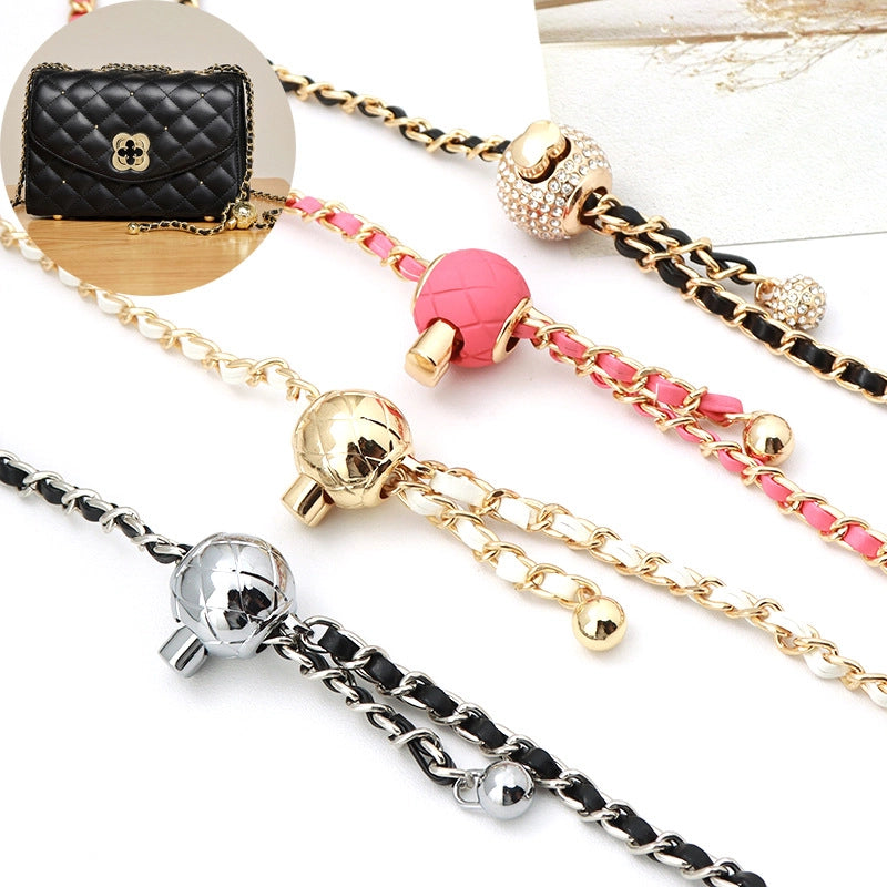 5 Pieces Alloy Solid Color Bag Chain Bag Straps