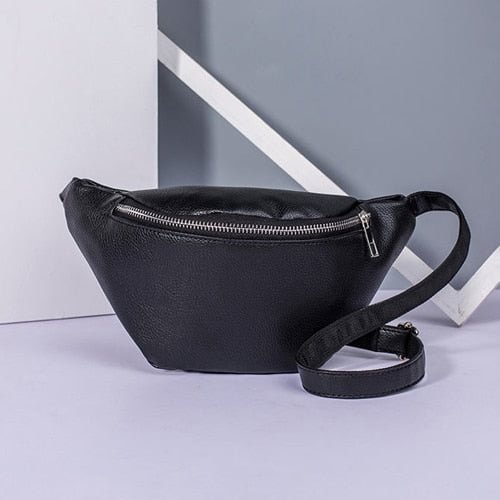 REPRCLA Waist Pack Fashion PU Leather Fanny Pack for Women Belt Waist Bag Brand Designer Shoulder Bag Casual Female Chest Bag