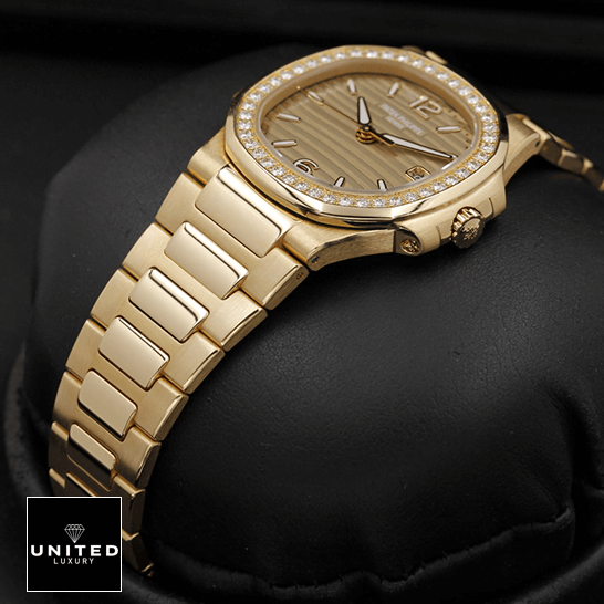 Patek Philippe Nautilus Rose Gold Dial Replica in the black box