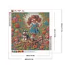 Diamond Painting-DIY Full Round Drill Girl(40x40cm)