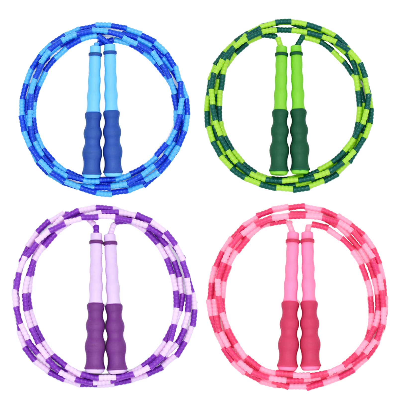 

Jump Rope, Tangle-Free Adjustable Segmented Beaded Skipping Ropes for Kids, Blue, 501 Original
