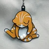 Cat Keychain Playing Balls Funny Gift Idea