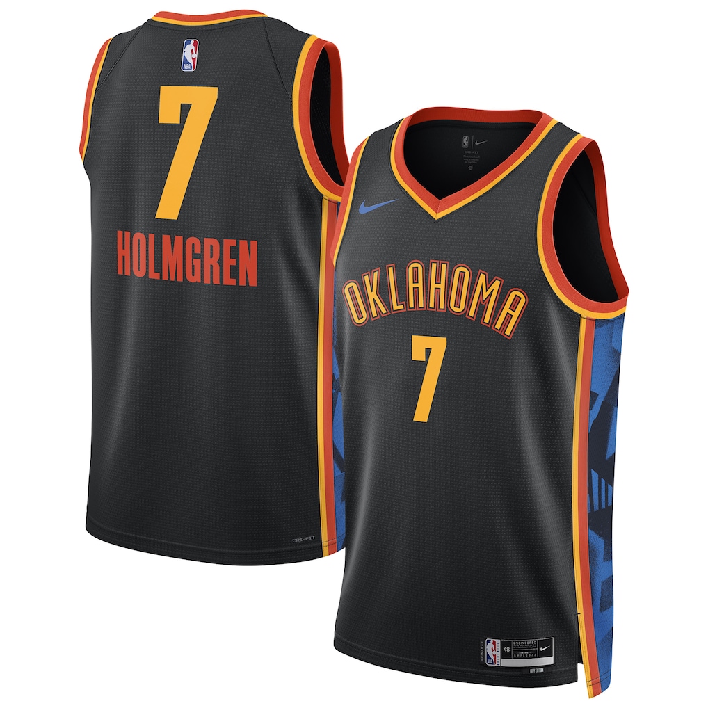 Unisex Oklahoma City Thunder Chet Holmgren Black 2024/25 Swingman  Jersey - City Edition mysite