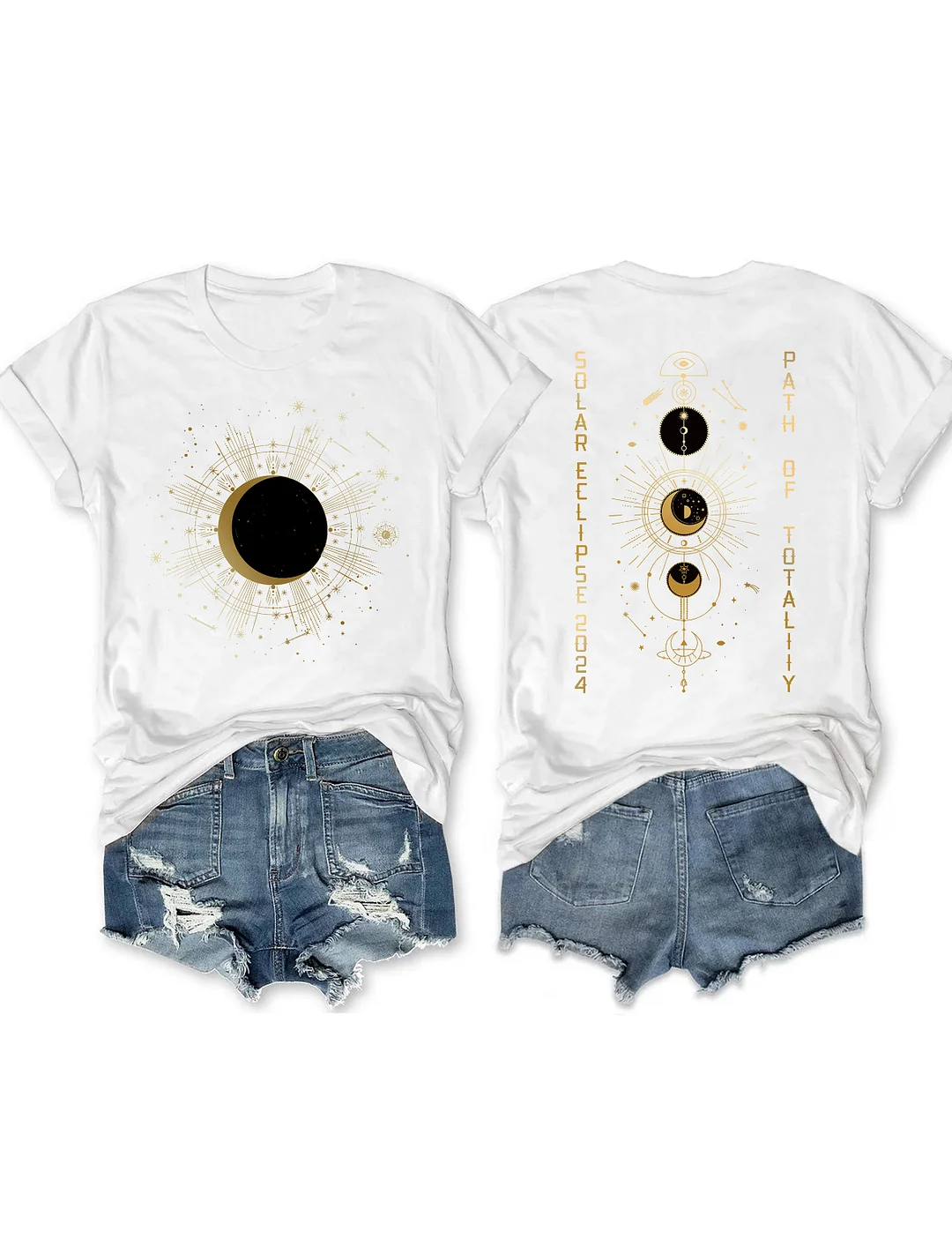 Path of Totality Total Solar Eclipse T-shirt