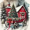 Christmas Scenery-11CT Stamped/Counted Cross Stitch 45*45cm/17.72*17.72in tapestrymarket