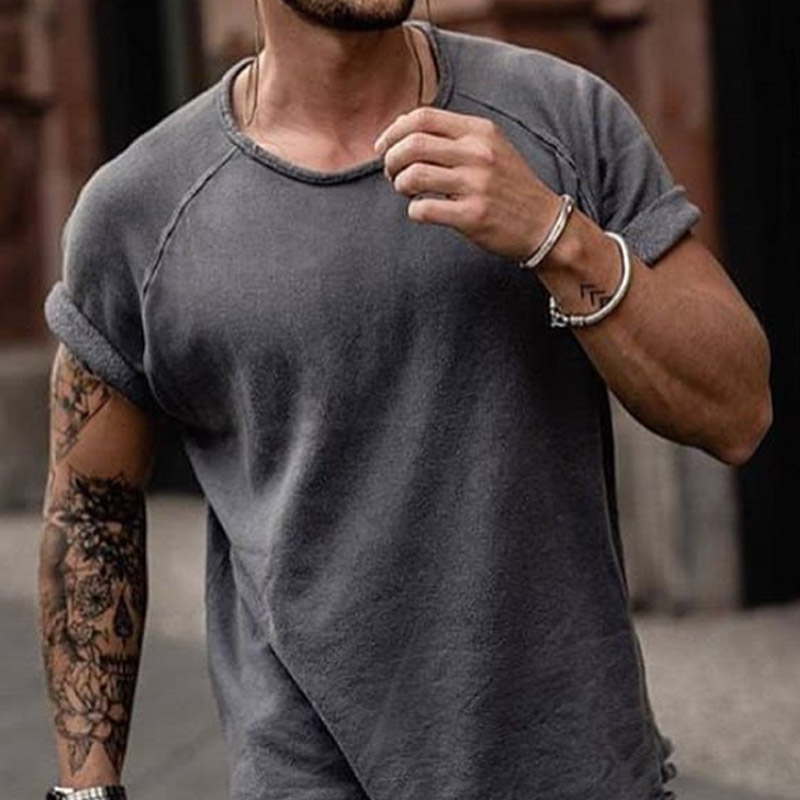 Casual Plain Color T-shirt