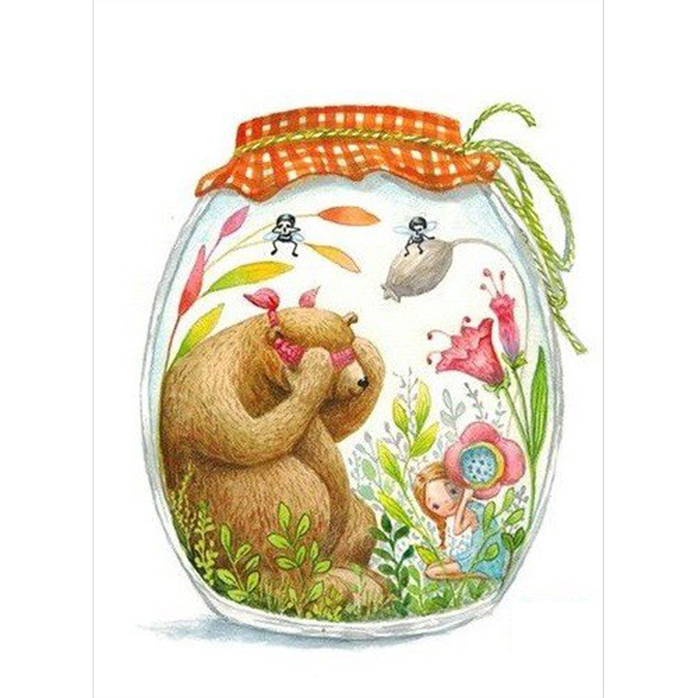 

Bear And Girl - Round Drill Diamond Painting - 30*40CM, 501 Original