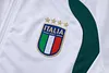 Joyfball 2026/2027 Kids Size Italy Long Zipped Jacket White Soccer Jersey