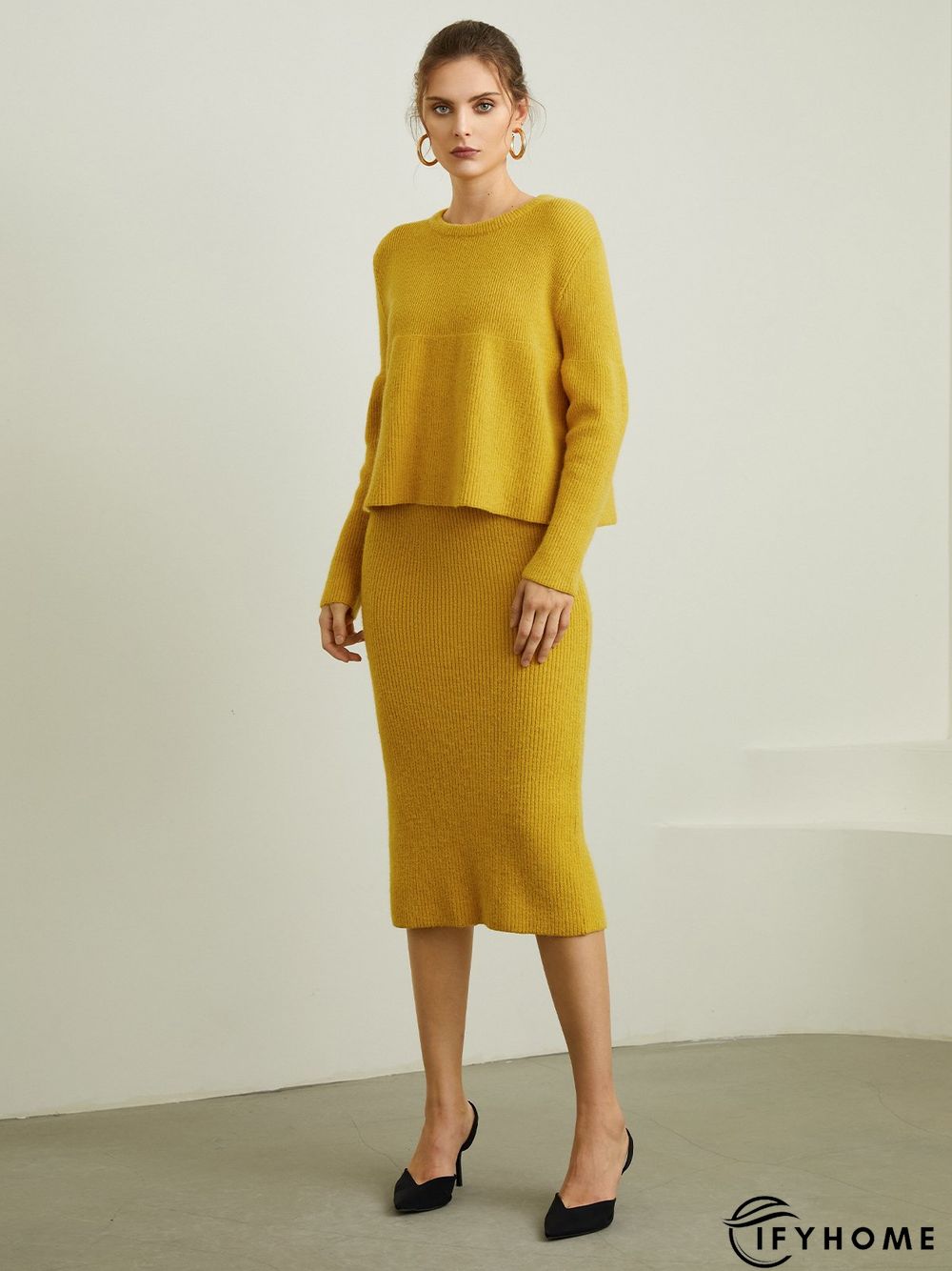 Simple Plain Tight Skirt | IFYHOME