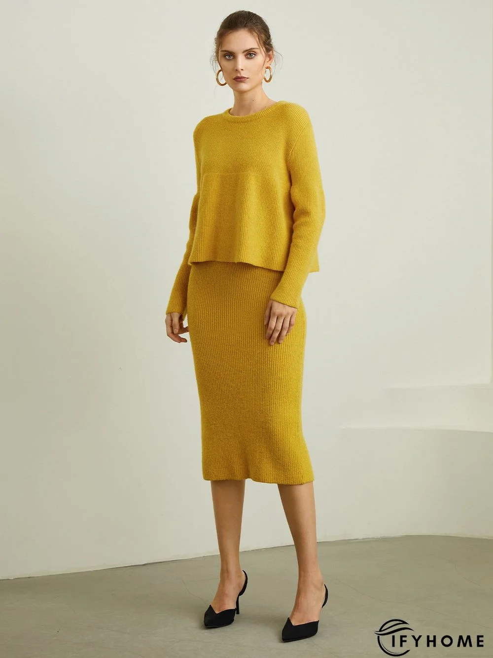 Simple Plain Tight Skirt | IFYHOME