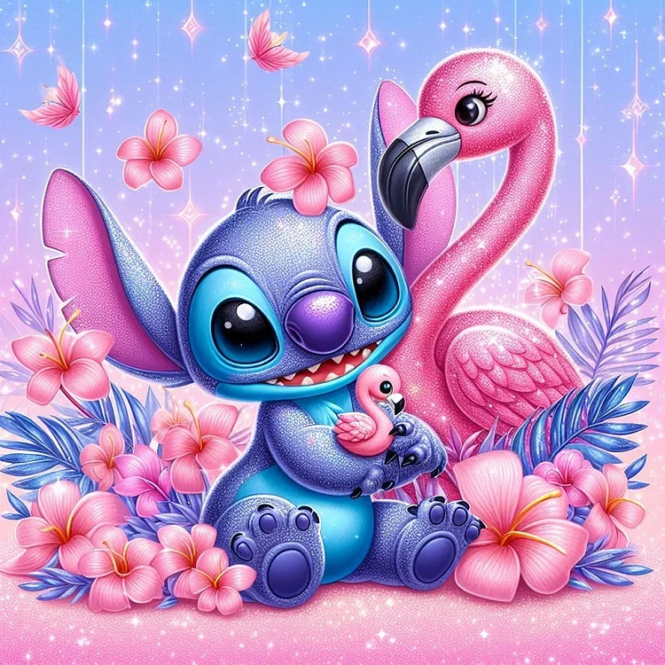 Disney Stitch 11CT Stamped Cross Stitch 40*40CM