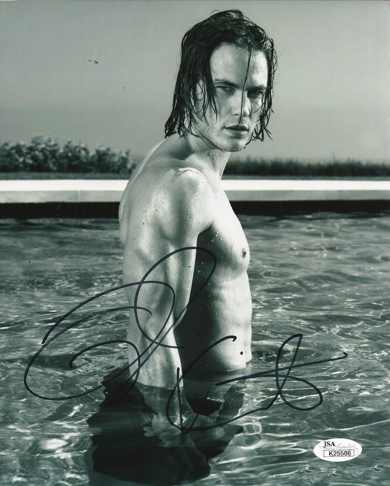 Taylor Kitsch REAL hand SIGNED 8x10 Sexy shirtless Promo Photo Poster painting JSA COA #2