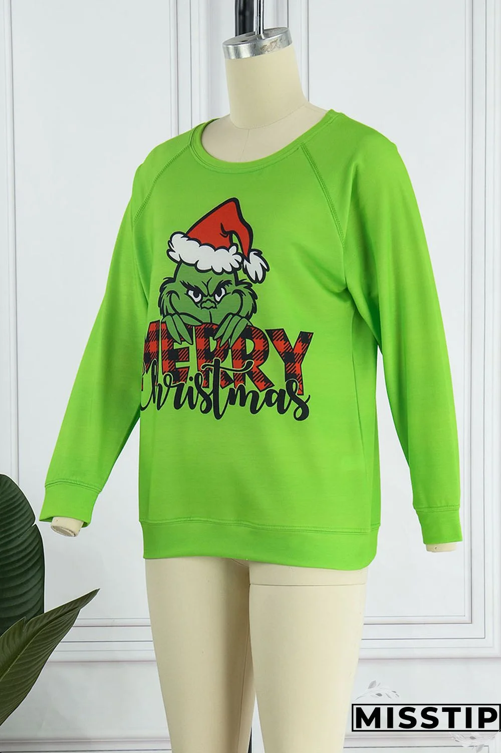 Cyan Green Casual Print Patchwork O Neck Tops