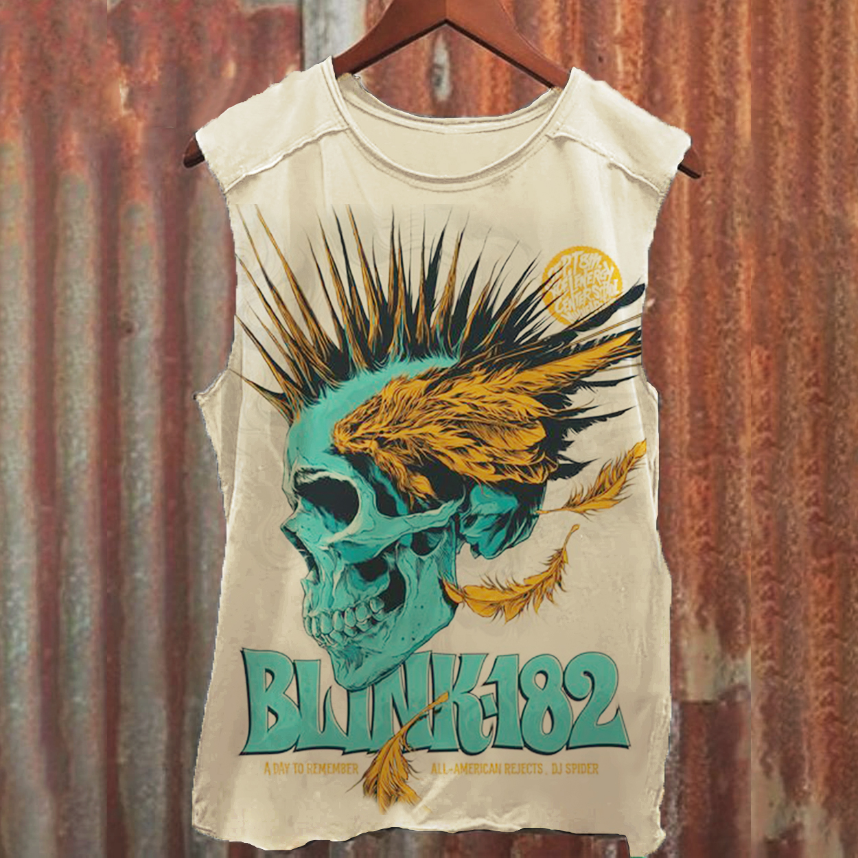 Unisex Vintage Punk Skull Printed Causal Sleeveless Tank Top / Rvogue / Rvogue