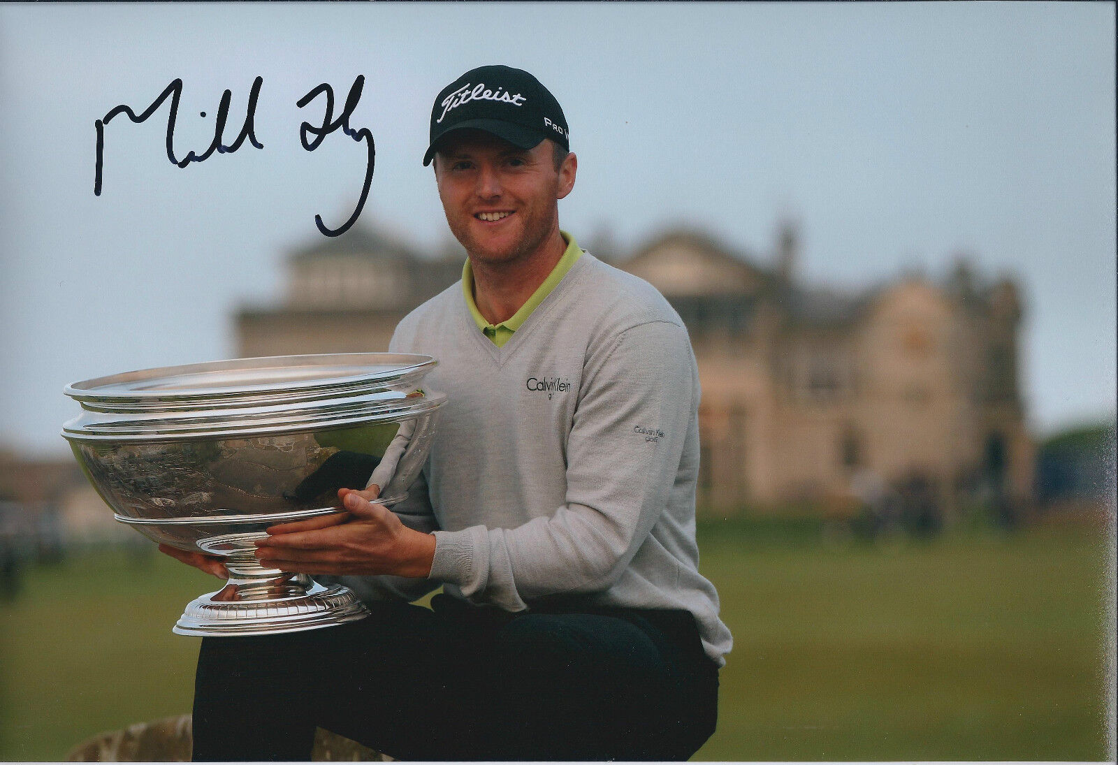 Michael HOEY SIGNED Autograph 12x8 Photo Poster painting AFTAL COA Alfred Dunhill Links Winner