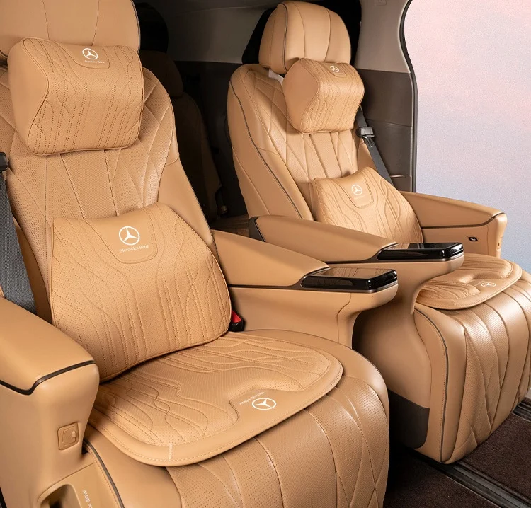 (Other color)High-grade Nappa leather car seat Cushion lumbar/Seat Cushion/Headrest
