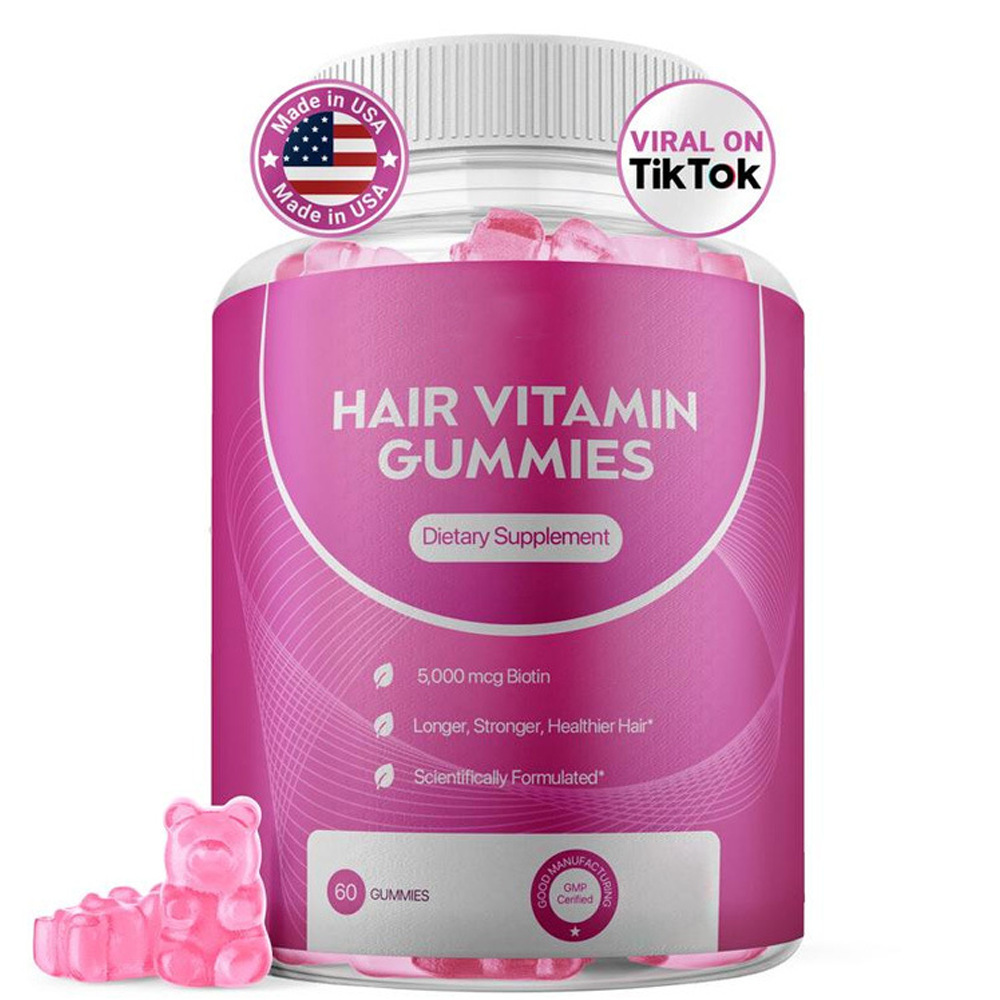 Hair Growth Gummies with Biotin 5000mcg