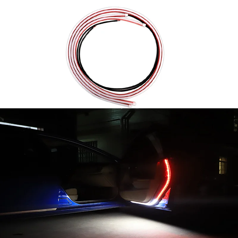 Car door welcome light flashing warning light