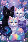 Luxury AB Velvet Diamond Painting Kit - Cat