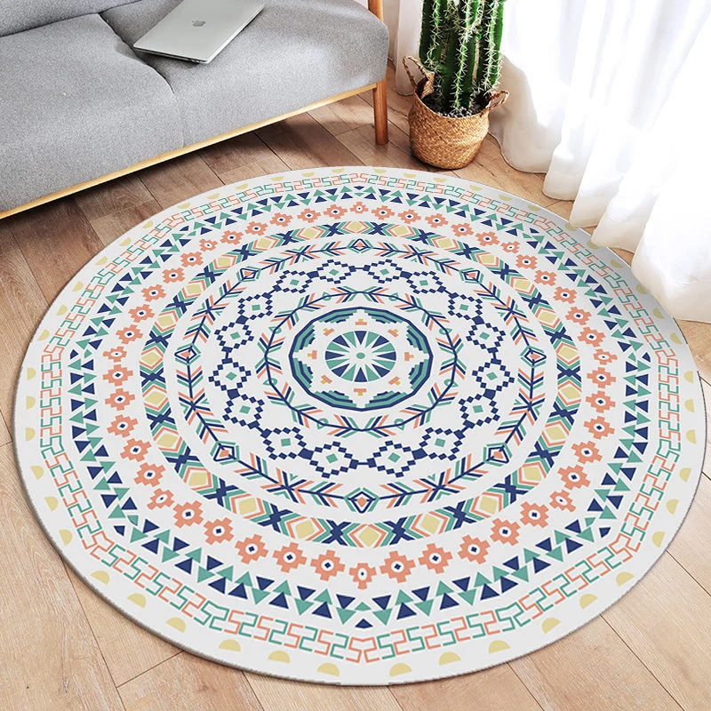 Athvotar Round Carpets Modern Living Room Sofa Coffee Table Rug Simplicity Decoration Bedroom Carpet Kitchen Bathroom Non-slip Rugs