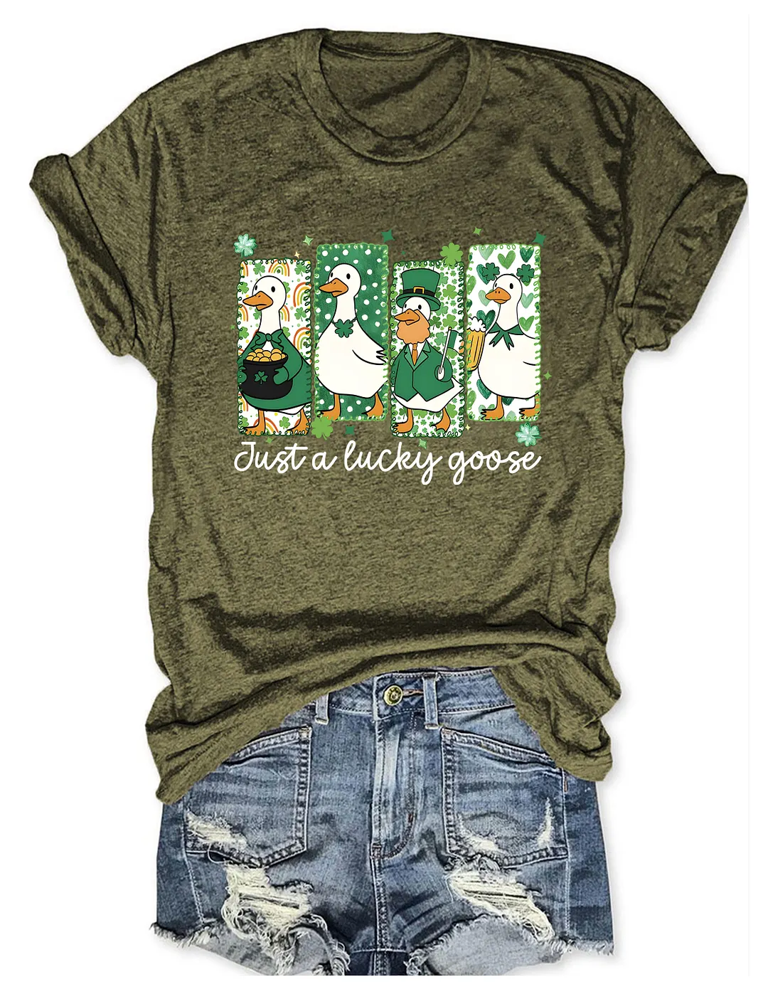 Just A Lucky Goose T-shirt