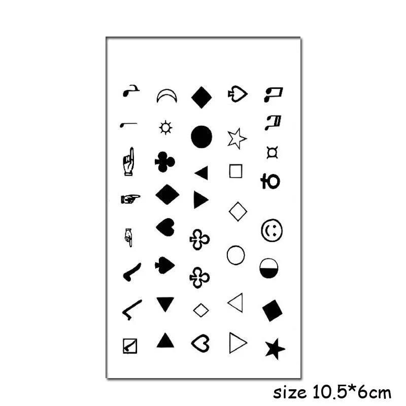 Temporary Tattoo Stickers Sexy Cross English Alphabet Line Fake Tatto Waterproof Tatoo Hand Leg Belly Small Size for Women Men