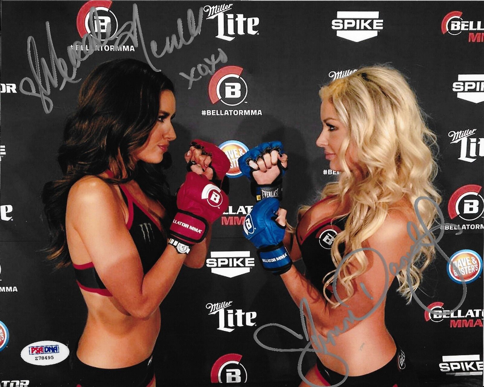 Mercedes Terrell & Summer Daniels Signed Bellator MMA 8x10 Photo Poster painting PSA/DNA COA 1