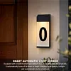 Solar Lighted House Numbers Luminous Outside Address Sign Smart Sensor Automatic LED Illumination Lamp Auto On/Off Villa Courtyard Number Plate Light Outdoor Doorplate Number Indicator