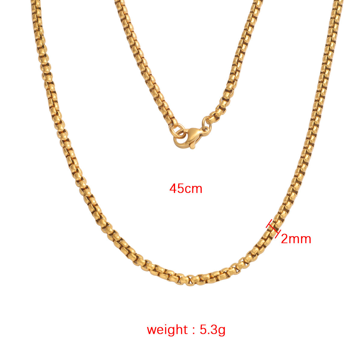 2 Pieces Stainless Steel Electroplating Chains