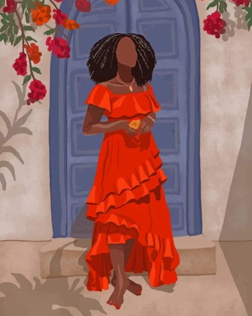 

Stylish African Woman – Paint By Numbers - 40*50CM, 501 Original
