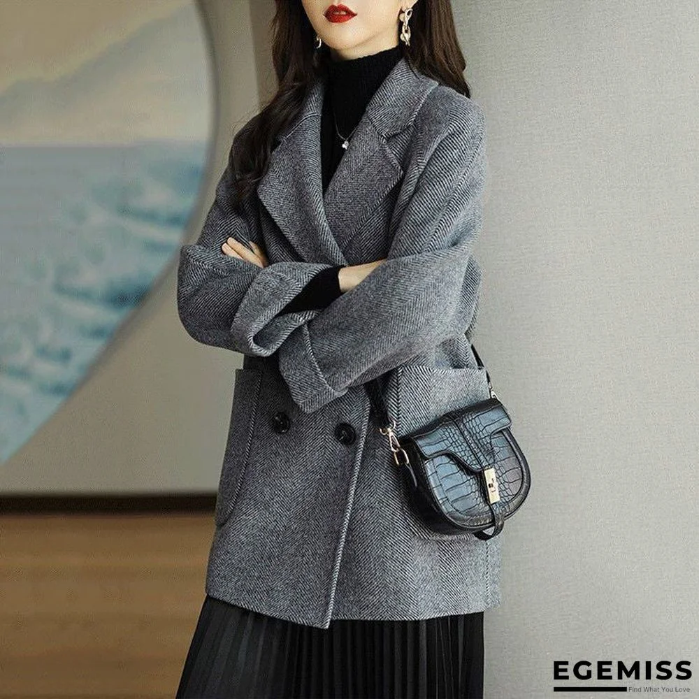 Autumn and Winter Fashion Leisure Thin and Versatile Wool Coat | EGEMISS