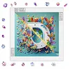 Butterfly Flower D 5D Partial Drill DIY Diamond Painting Kit 30*30cm