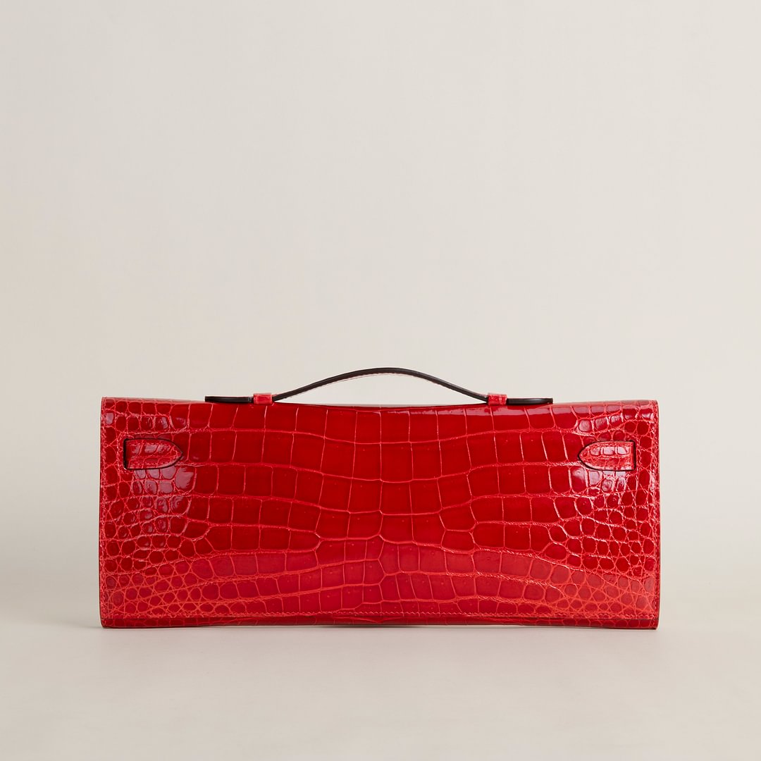 Kelly cut Shiny Porosus Crocodile 95 Braise GHW