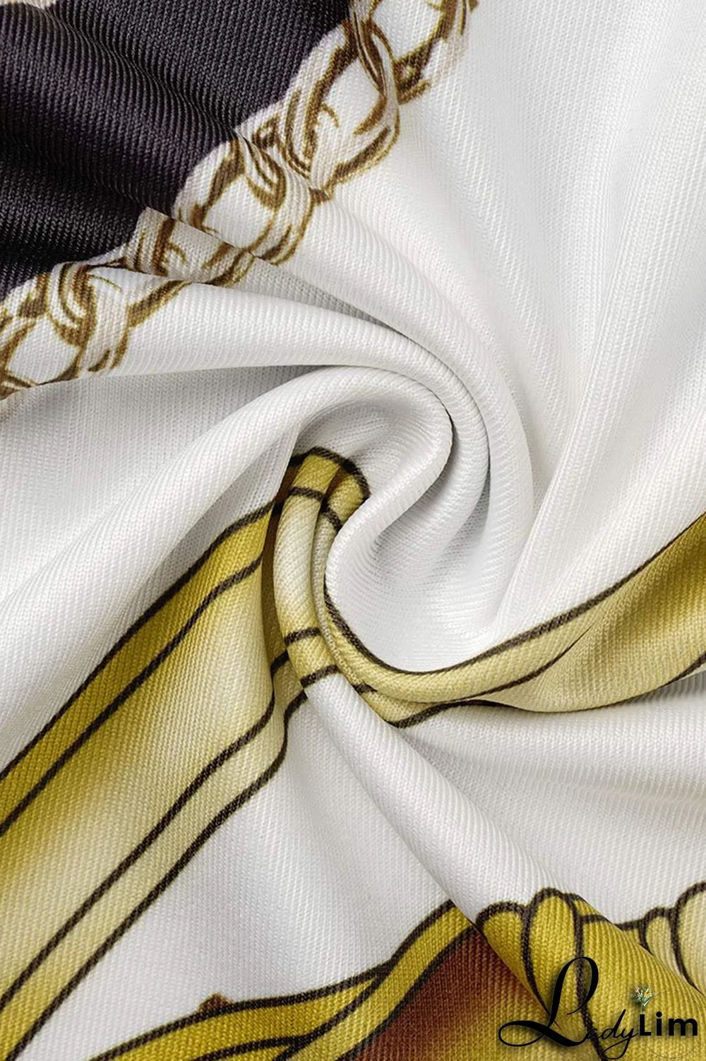 Pink Fashion Casual Print Bandage Patchwork V Neck Long Dress