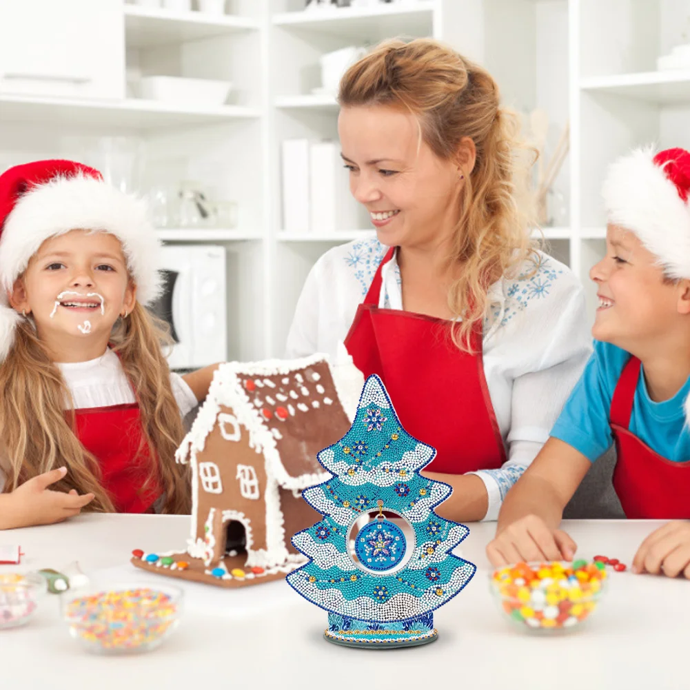 DIY Diamond Painting Christmas Tree Crystal Art Ornaments(Single Side)