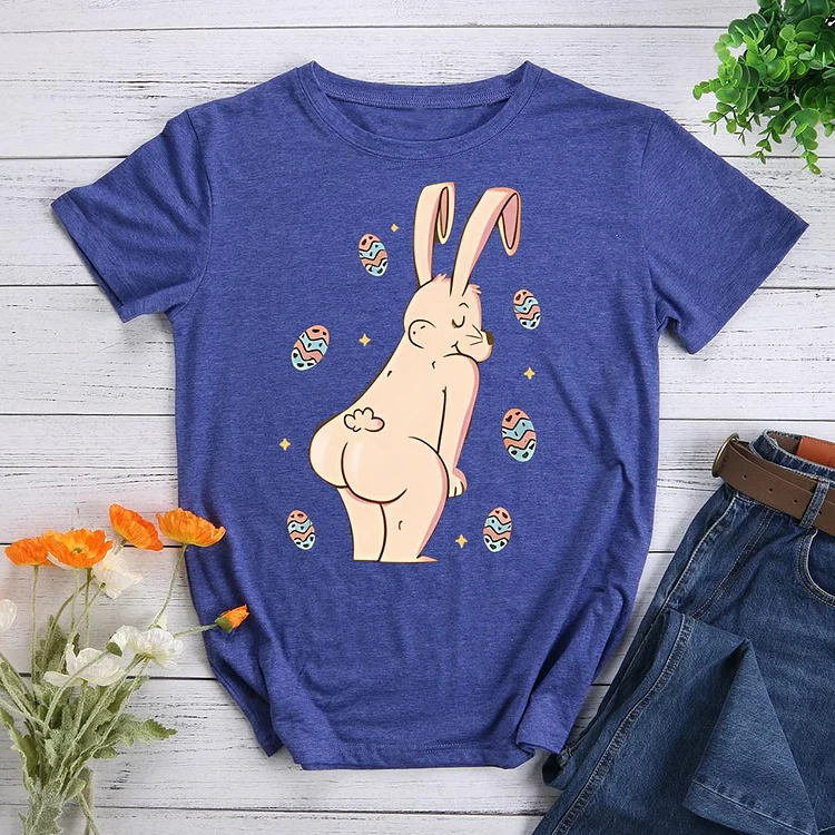 Happy Easter Round Neck T-shirt-0025120