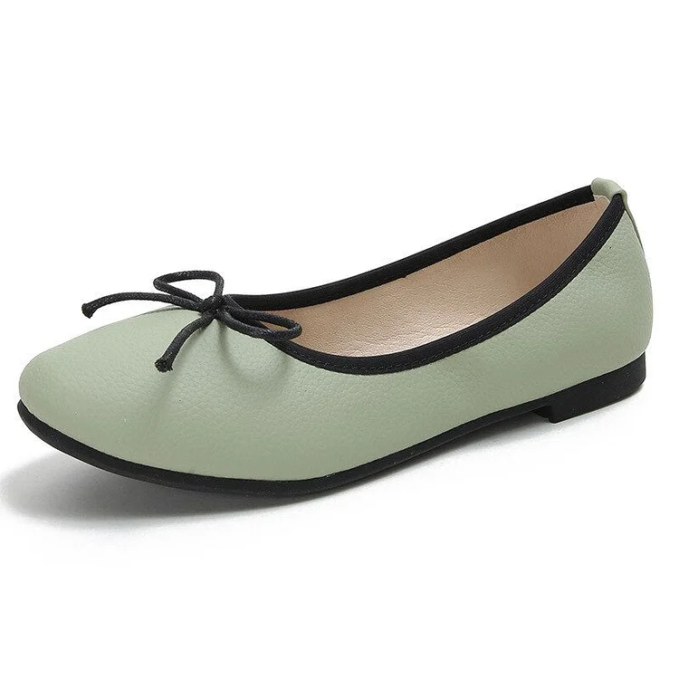 Microfiber Leather Ballet Flats shopify Stunahome.com