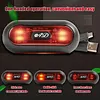 Motorcycle Helmet Safety Light USB Rechargeable Multi-Mode Flashing Helmet Light High Visibility Compact for Motorcycle Bike