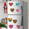 8pcs DIY Heart Diamond Painting Acrylic Fridge Magnet