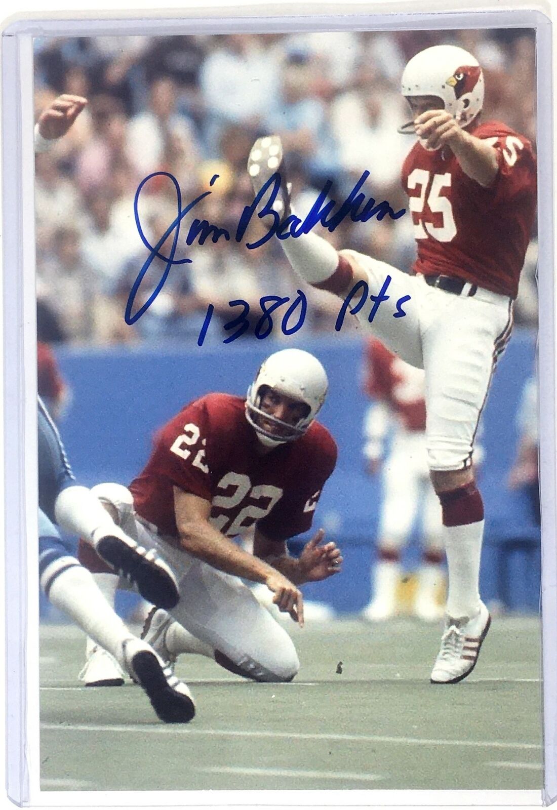 Jim Bakken Signed 4x6 Photo Poster painting St. Louis Cardinals Wisconsin Badgers Arizona Auto