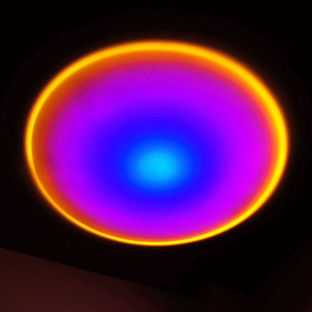 

USB Atmosphere LED Wall Colorful Desk-Bluetooth Laser Projector Night Light Sunset Light, 501 Original