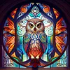 4pcs Diamond Painting -DIY Round Drill Fox Owl Lion Panda