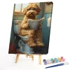 Framed Dog Sitting Toilet-Paint by Numbers Acrylic Painting 40*50cm(HOT)